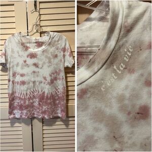 Good hYOUman Tie Dye C’est La Vie T-Shirt Women’s Size Small